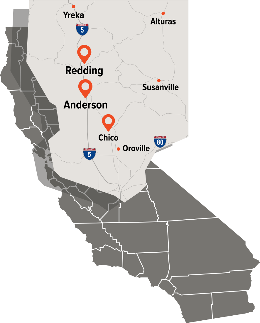 Big Time Pest Control Service Area Map California